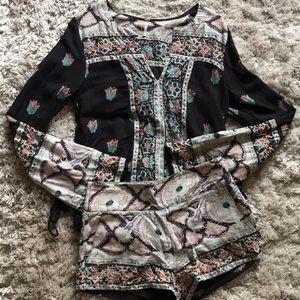 Free People embroidered set